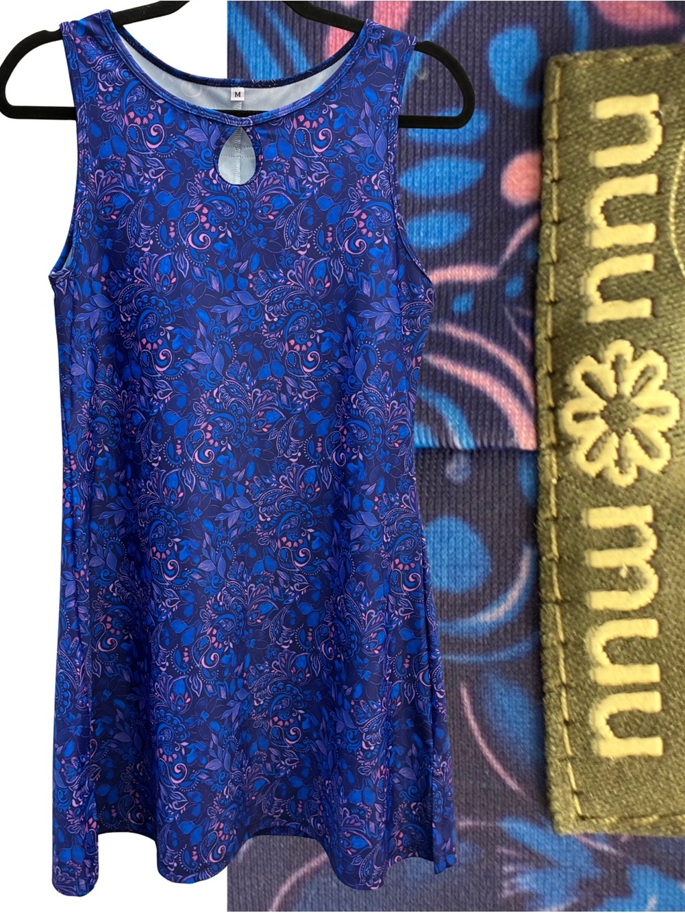 NUU MUU Keyhole Neckline A-line Active dress Medium (Lazuli 2021)